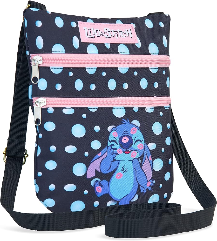 Disney Stitch Bag for Girls, Lilo and Stitch Cross Body Bag (Black) Review
