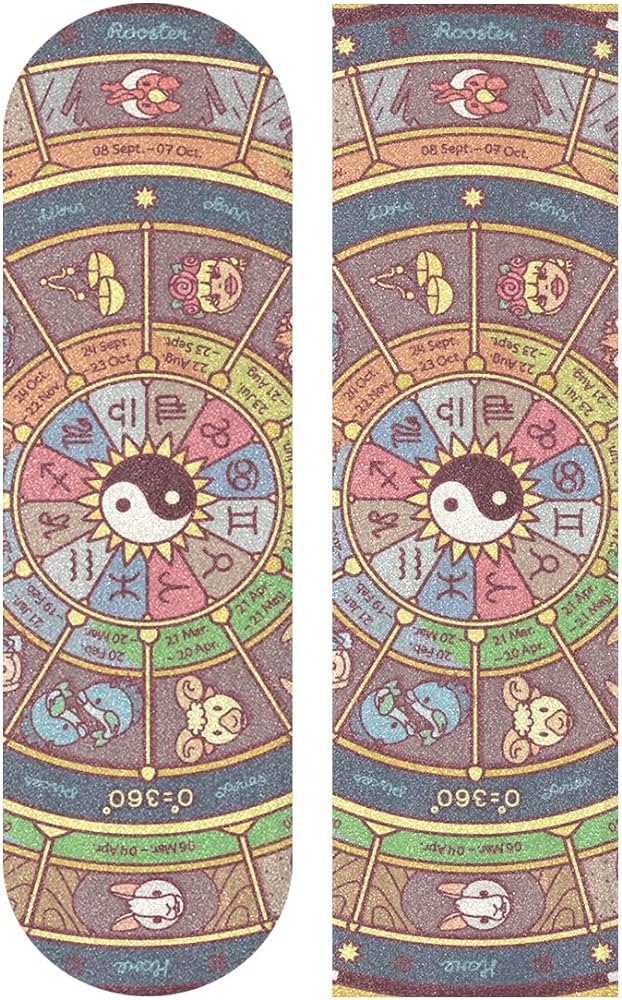 Astrology Zodiac Signs Circle Skateboard Grip Tape Review