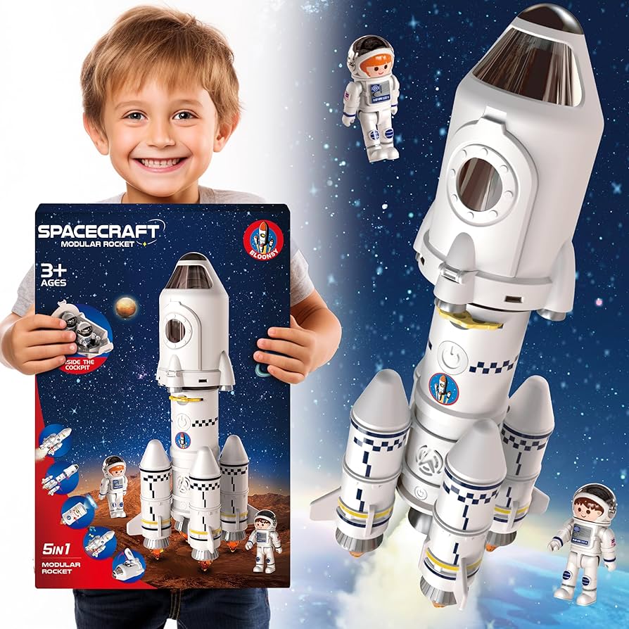 BLOONSY Rocket Shuttle Astronaut Figures Review