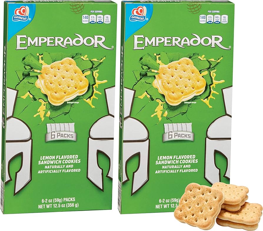 Gamesa Emperador Mexican Lemon Sandwich Creme Cookies Review