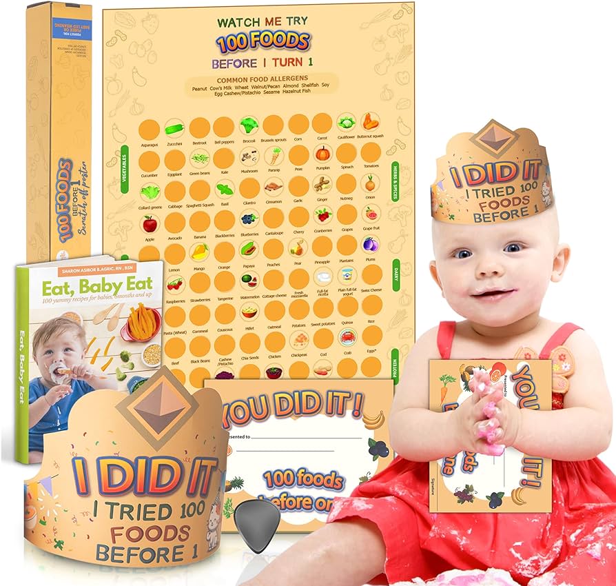 Cradle Plus 100 Foods Before 1 Scratch Off Poster Review