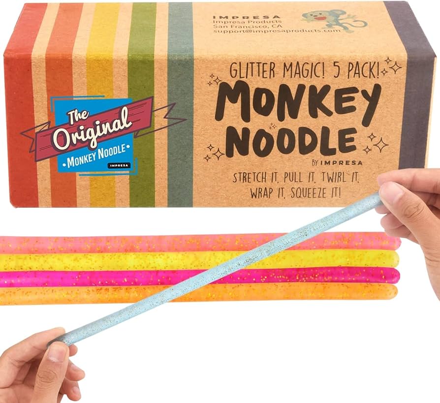 IMPRESA 5-Pack Glitter Monkey Noodle Review