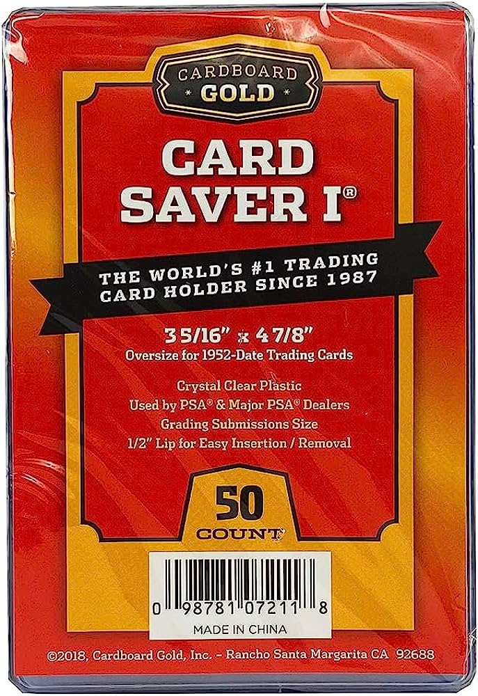 Card Saver 1 by Cardboard Gold – PSA Recommended Trading Card Holder for Baseball, and More – Semi-Rigid, Archival Safe, 50ct Pack – Fits Standard & Oversized Cards review