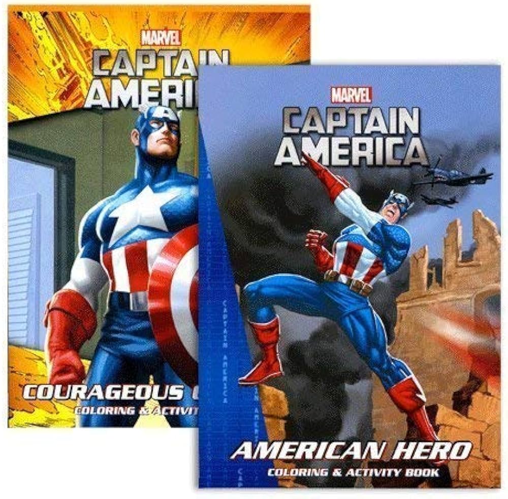 Marvel Captain America Coloring Book Review