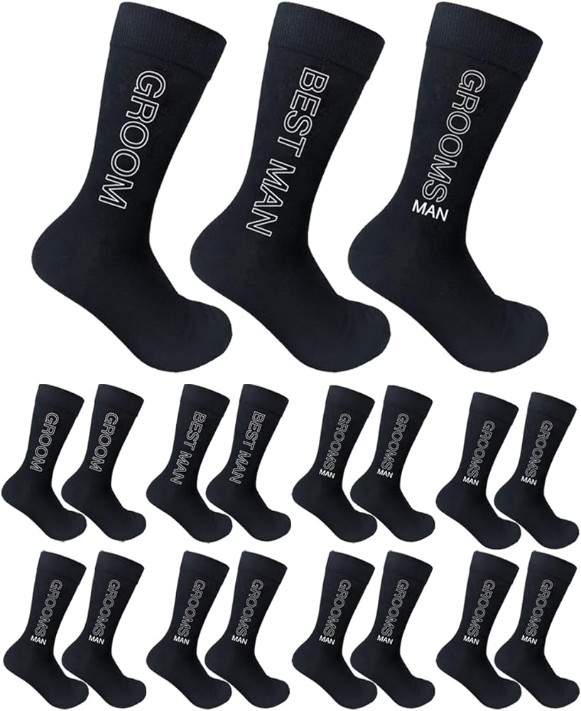 Groomsman Socks Set – Perfect Gift for Groomsmen Proposal