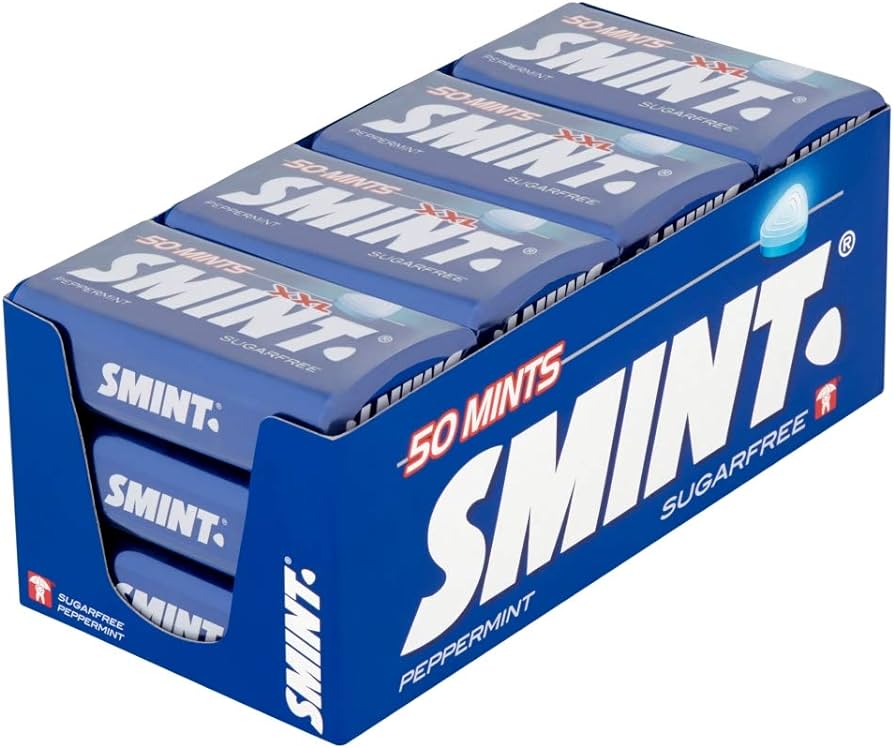 Smint Mints Peppermint, Sugar Free, 12 Packs with 50 Mints review