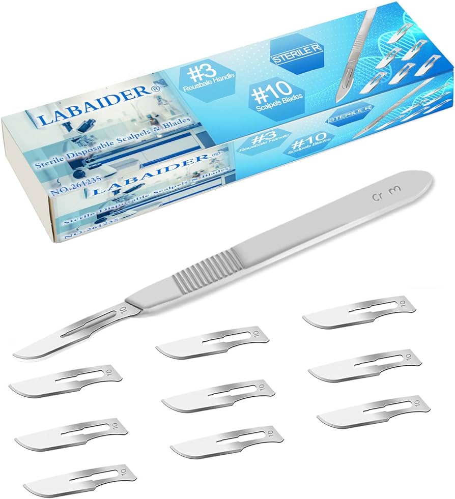 Scalpel Sterile Blades #10 10pcs Sterile Individually Foil Wrapped Review