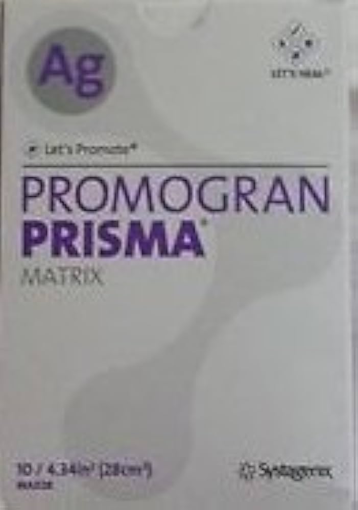 PROMOGRAN® PRISMA® Matrix Ag SILVER Size: 4.34 in” Wound Dressing – Box of 10 Review