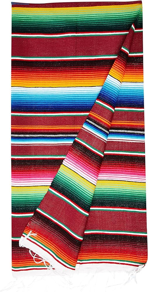 Large Authentic Mexican Blankets Colorful Serape Blankets Assorted Review