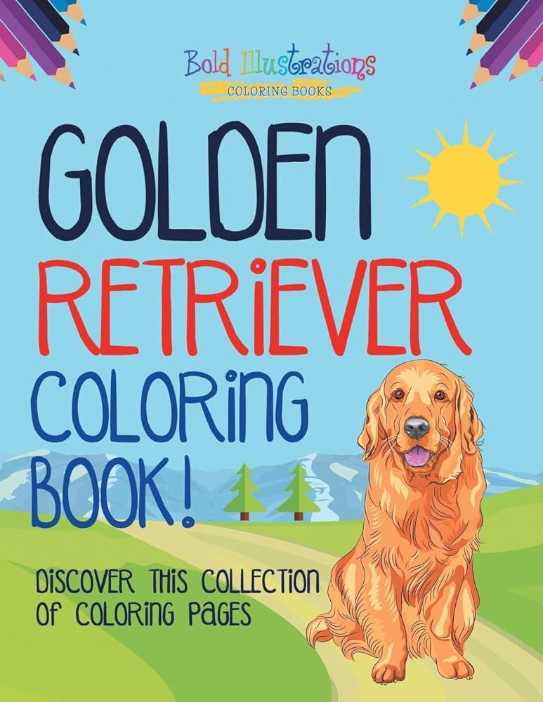 Golden Retriever Coloring Book Review