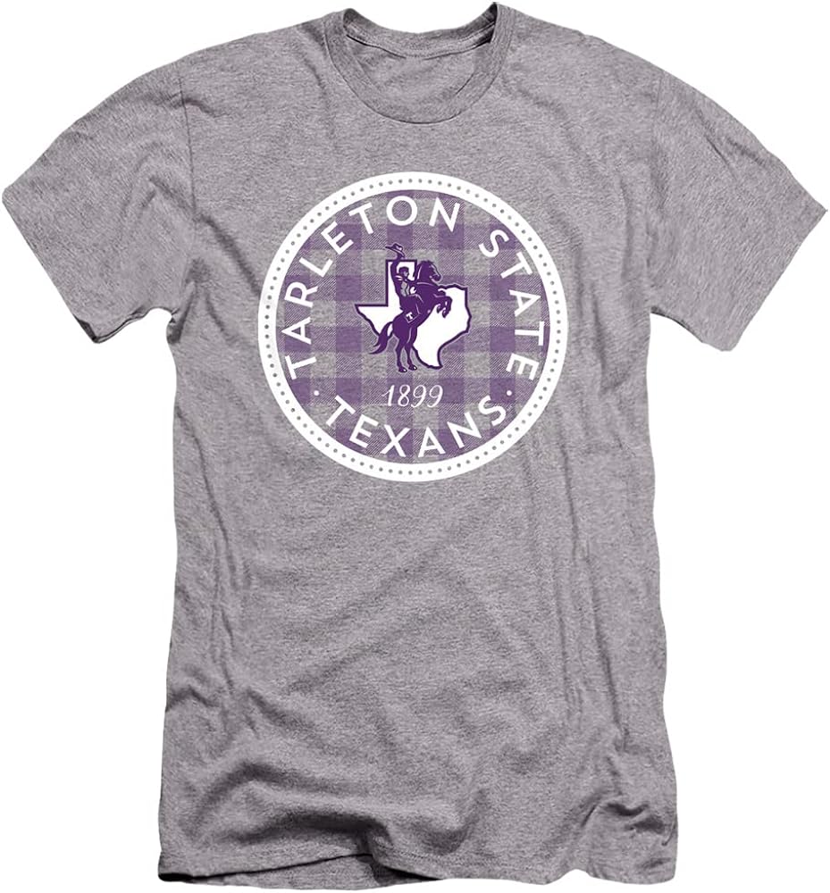 Tarleton State University Official Plaid Badge Unisex Adult Canvas Brand T Shirt Review
