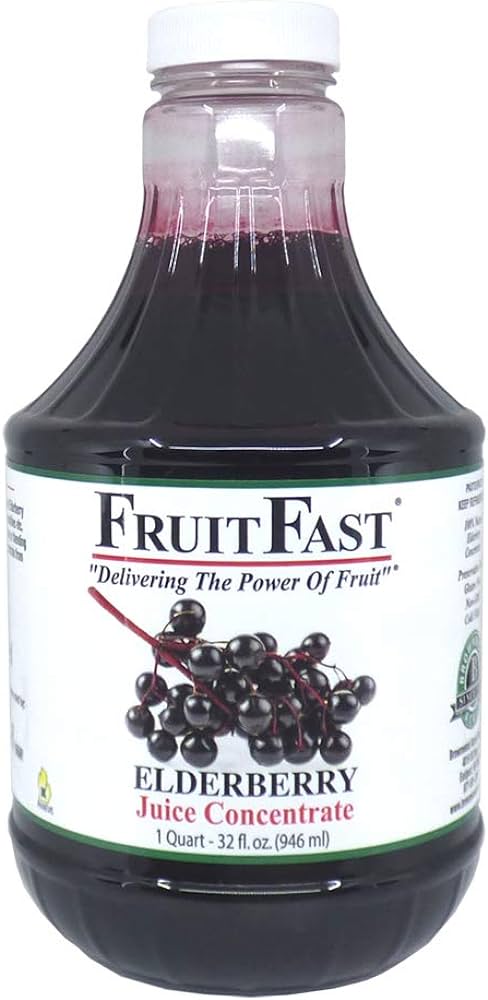 Unsweetened Pure Elderberry Juice Concentrate (32 fl. oz.) by FruitFast Review