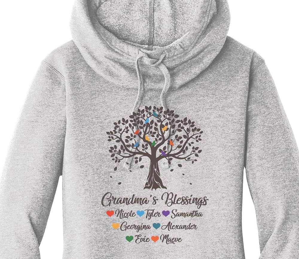 Grandma Hoodie with Grandkids Names Personalized Review