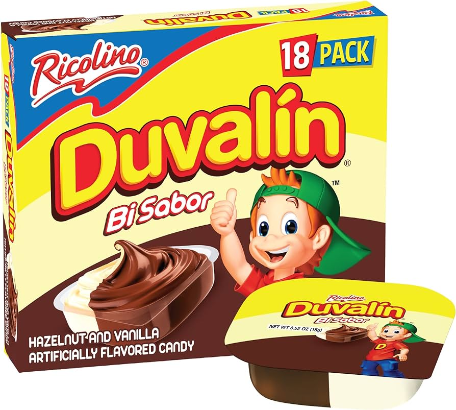 Ricolino Duvalin HV 18 ct Box, 0.52 oz Hazelnut & Vanilla Flavored Spread Review