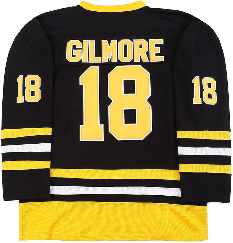 Youth Boston Happy Gilmore #18 Adam Sandler 1996 Movie Ice Hockey Jersey Stitched Letters and Numbers S-L review