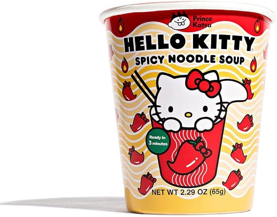 Hello Kitty Instant Ramen Noodle Cup Review