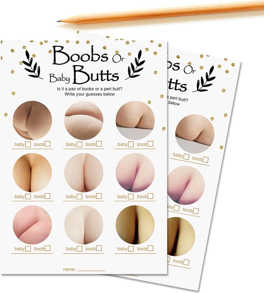 30 Baby Butts or Boobs Fun Baby Shower Game Review