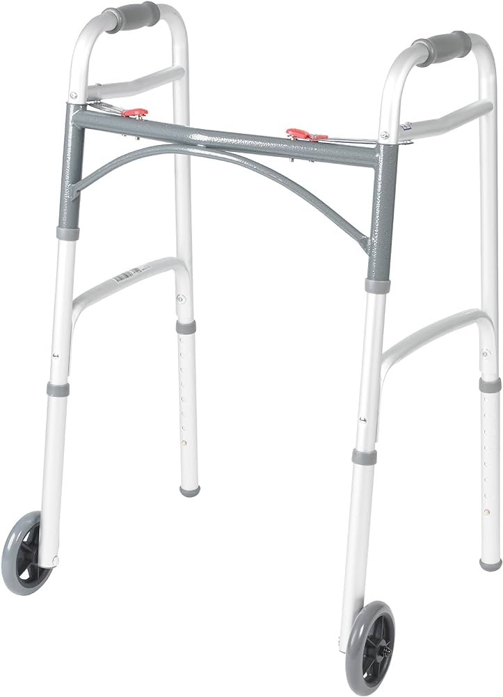 Drive Medical 10210-1 2-Button Folding Walker with Wheels Review