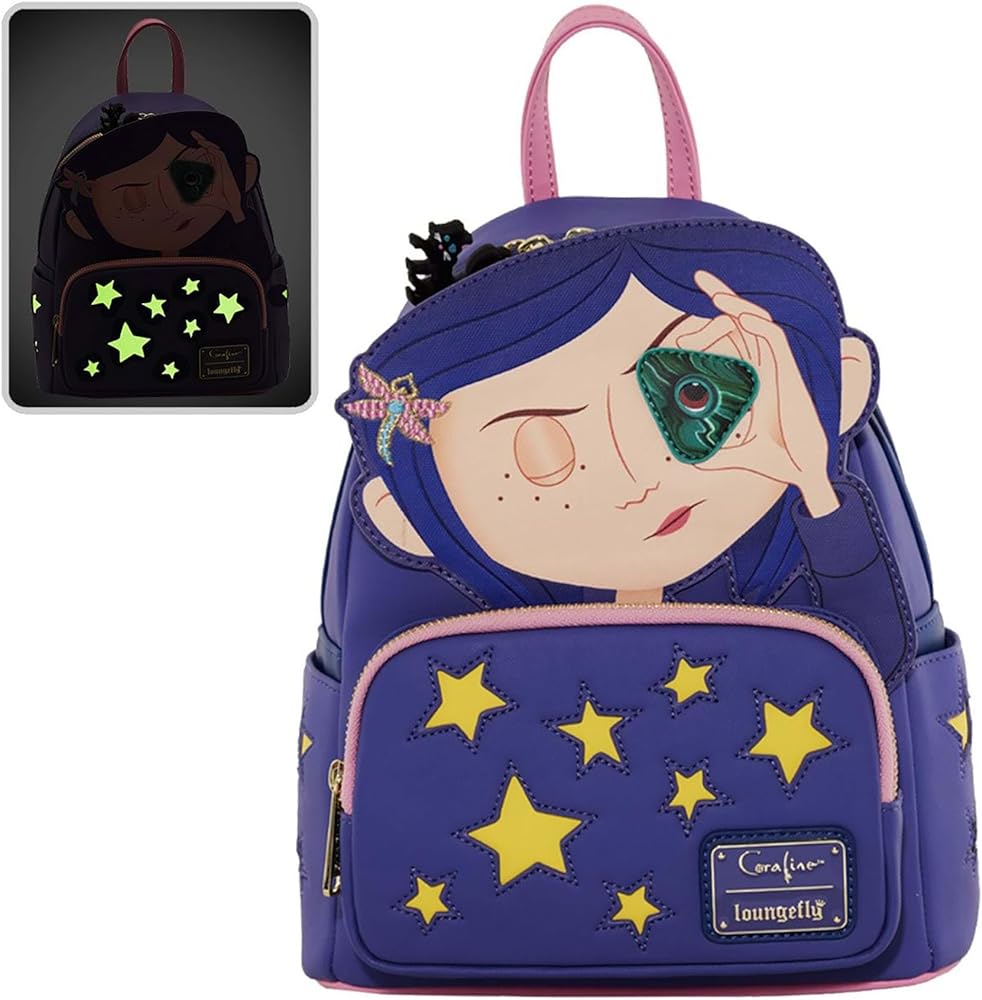 Loungefly Coraline Stars Double Strap Mini Backpack Review