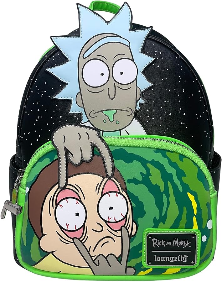Loungefly Rick and Morty Glow in the Dark Womens Double Strap Shoulder Bag Purse Review