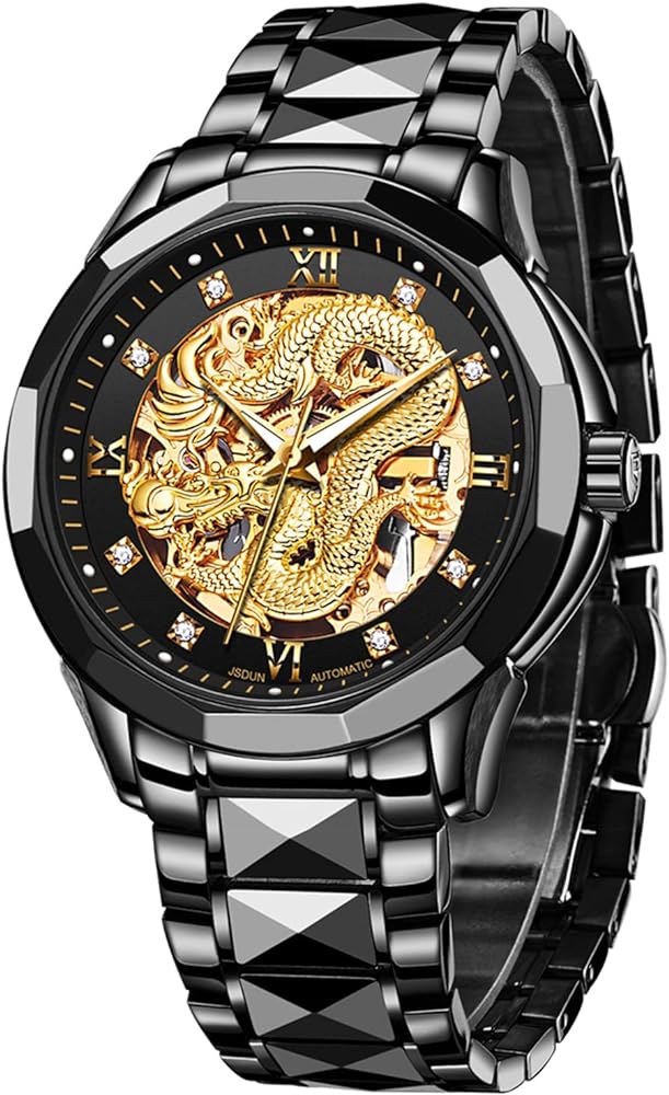 OLEVS Men’s Gold Automatic Skeleton Mechanical Watch Review