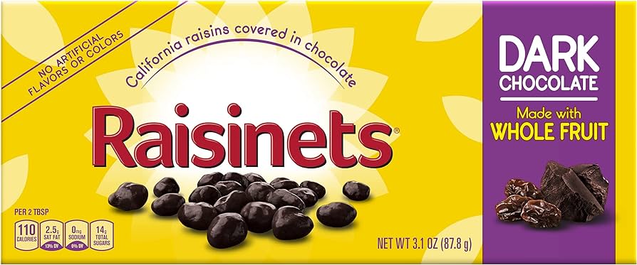 Raisinets, Dark Chocolate Covered California Raisins Review