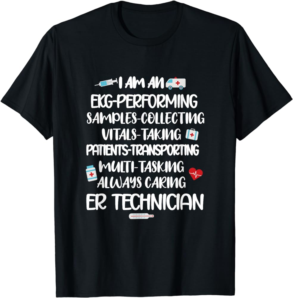 ER Technician Appreciation Emergency Room Tech ERT T-Shirt Review