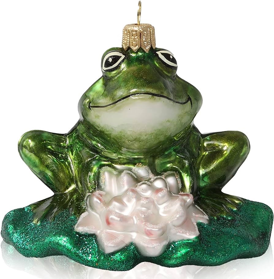 Kurt Adler Lotus Frog Ornament Review