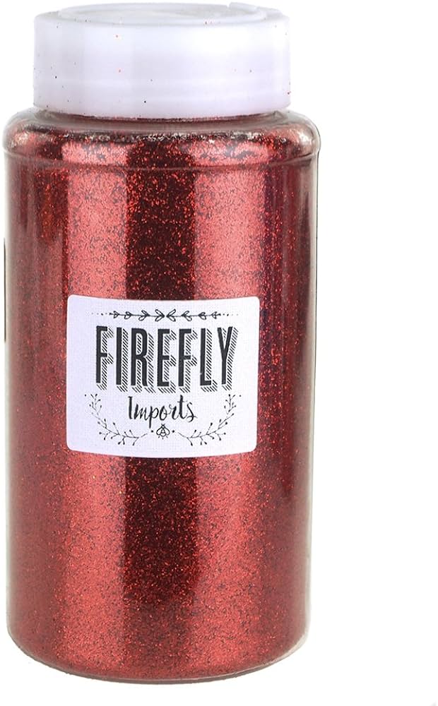Homeford Firefly Imports Fine Glitter Arts and Crafts, 1-Pound Bulk, Red review